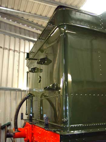 The tender has also received its first top coat. May 29 2004