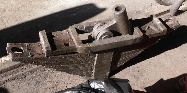 One of the lead driving axle springs. March 23 2003. &copy; Martyn Bane