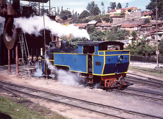 X Class 0-8-2T 37389 on test at Coonoor depot. November 2000.