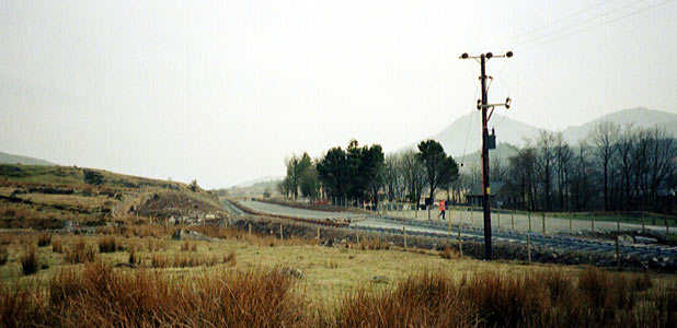 Lots of work still to do.This is the new site for Rhyd Ddu station. March 28 2003