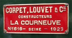 CFV No.24's works plate