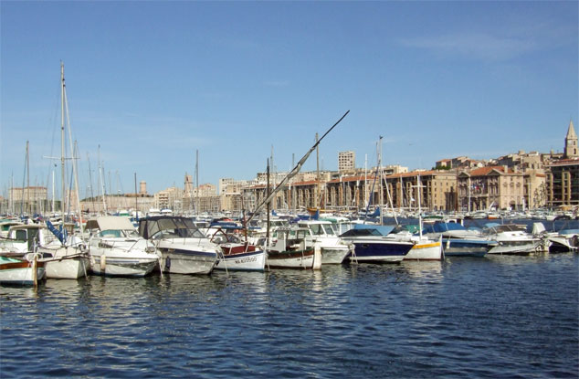 Marseille's old port, now more of a marina.