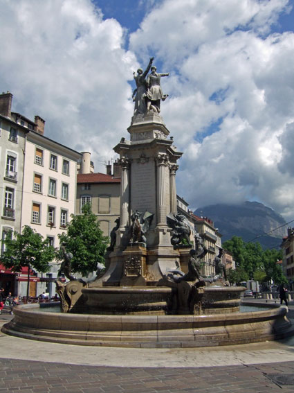 Place Notre Dame has this impressive monument in its centre.