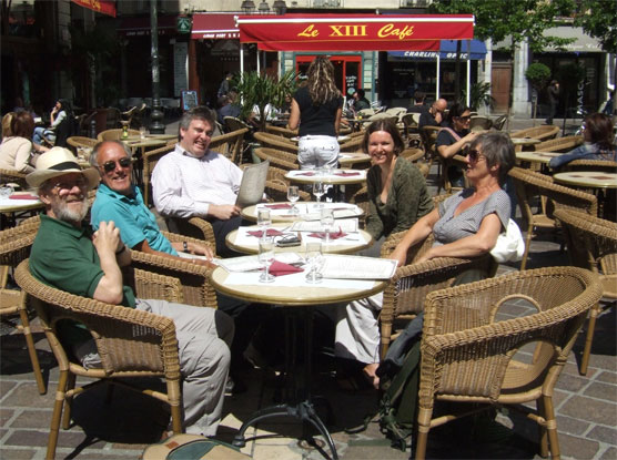 Lunch in Grenoble. 