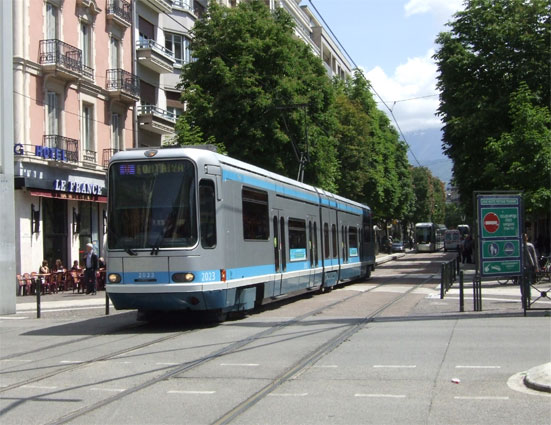 On line A we saw tram 2023.