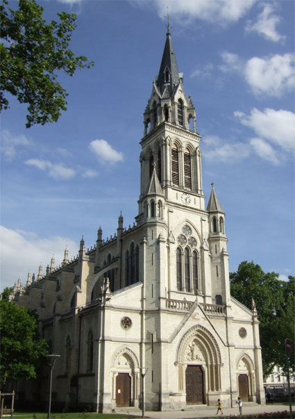 Our hotel was on Rue Marc Antoine Petit, at the end of the road was this church.