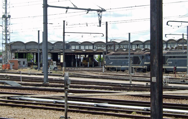 Laroche depot - once home to the entire fleet of the legendary Chapelon 240Ps.