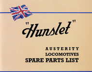 Hunslet Austerity Locomotives Spare Parts List