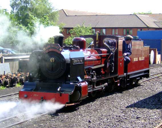BVR No.6 'Blickling Hall' sets back at Alysham loco depot. 28 June 2006 