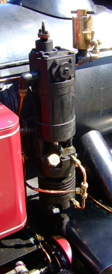 The locomotives have been fitted with axle driven compressors to maintain brake pressure whilst on the move. However they retain the original Winson pumps for use when required. They are not the most reliable pieces of kit. FCAF locos with these pumps regularly suffered total failure of the pumps leading to their replacement with an alternative from the Talyllyn Railway. 28 June 2006
