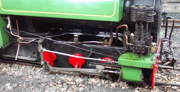A general view of the Hackworth Valvegear as fitted to Badger. April 11 2004