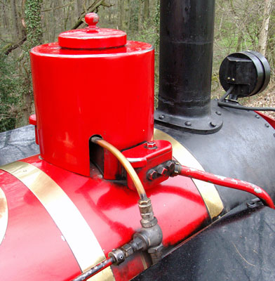 This shows the sand dome. The locomotive is equipped with steam sanding which has proved to be very reliable and trouble free in service. April 11 2004