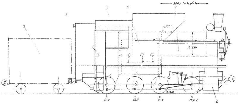 The alternative to LVM800 - a 2 cylinder simple 0-8-0t+t.
