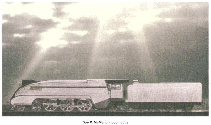 No prizes for guessing the inspiration for this design. But don't be fooled. This early effort would be a modern loco and not just a modified A4. Courtesy of Nigel Day.