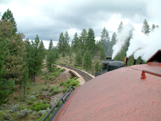 The view forward from 4960. August 10 2005. � Nigel Day 