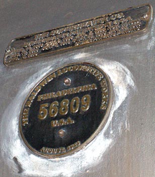 4960's works plate and above it a plate from 'The Superheater Company'. March 14 2005  Nigel Day 