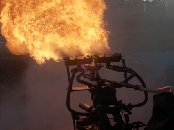 And testing the two main burners! � Sam Lanter