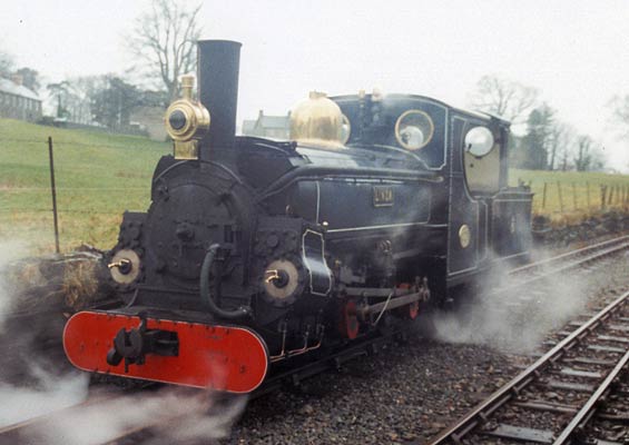 Another loco Nigel has worked on, Ffestiniog Railway 'Linda', is seen near Minffordd with one of the lamps. © Nigel A. H. Day