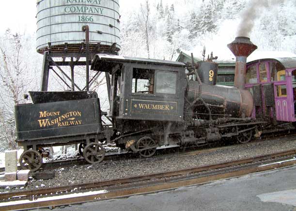 No.9 Waumbek at the base station. October 23 2003 Courtesy of Nigel Day