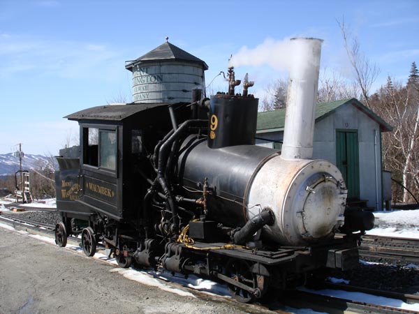 Mount Washington Cog Railway No.9 'Waumbek', known as 'Vicki' - North America's first Lempor fitted locomotive and the world's first to be fired on biodiesel. © Nigel Day Mount Washington Cog Railway No.9 'Waumbek', known as 'Vicki' - North America's first Lempor fitted locomotive and the world's first to be fired on biodiesel. © Nigel Day