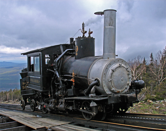 Mount Washington Cog Railway No.9 in biodiesel form