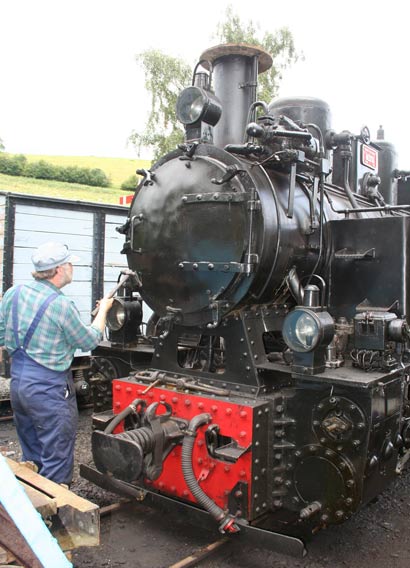 W&LLR No.19 in the yard at Llanfair Caereinion prior to modification. September 2007. &copy; N.A.H. Day