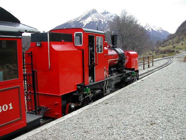 FCAF No.5 on test and prior to naming is seen at La Macarena station. © Phil Girdlestone 