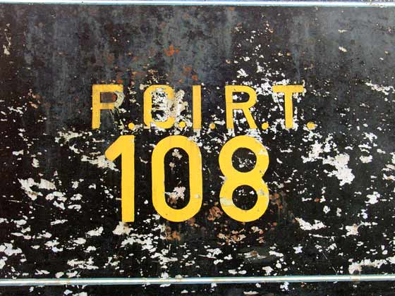 No.108's tender bears a mix of letters from different periods of the lines existance. The name changed several times !t January 23 2004