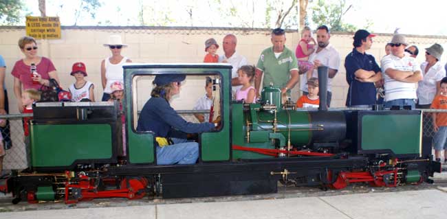 Richard Stuart's Garratt in Service with his partner Trish driving. 2006. © Richard Stuart 