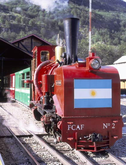 FCAF No.2 'Ing L.D.Porta' at Estaci&oacute;n del Fin del Mundo. January 18 2004