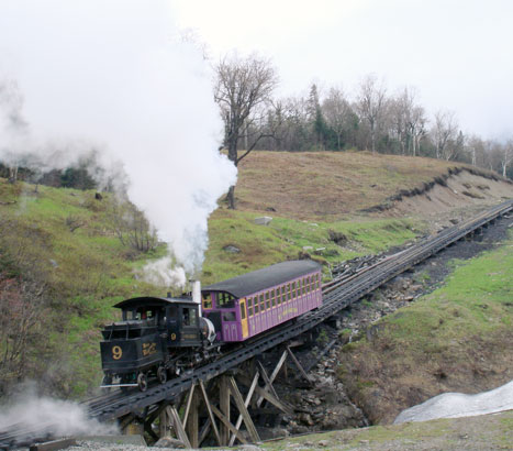 Mount Washington No.9 in 2006. Now running on liquid fuel and with excellent combustion! 18 May 2006. © N.A.H. Day
