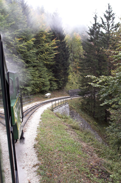 On the ascent of the Schafberg in Austria with loco Z11. 19 October 2007. © Brian Bane