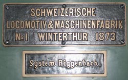 SLM Works No. 1, built 1873