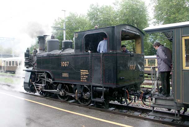 HG 3/3 1067 at Interlaken Ost. October 5 2003
