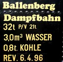 HG 3/3 1067 was built by SLM in 1910. However the Westinghouse air brake pump was built in London. Today 1067 is owned and operated by Ballenberg Dampfbahn. Its last major overhaul was completed in 1996. October 5 2003