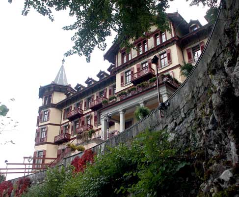 A partial view of the Grandhotel Giessbach. October 6 2003