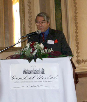 David Morgan during the presentation of his paper 'The Issues facing Steam and Tourist Trains in the 21st Century'. October 6 2003