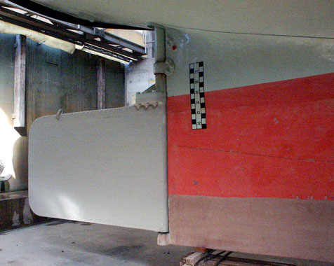 The ship's rudder. October 8 2003