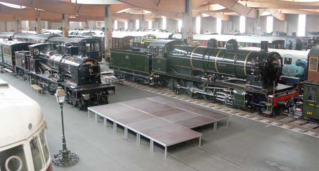 On the left is Midi Railway 4-6-0 1314 and on the right Etat Railway 2-8-0 140-344. October 9 2003