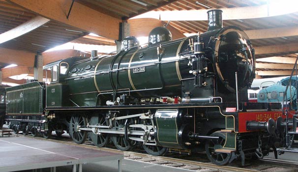 2-8-0 140-344 is displayed away from the rest of the steam locos but is none the less kept in immaculate condition. October 9 2003