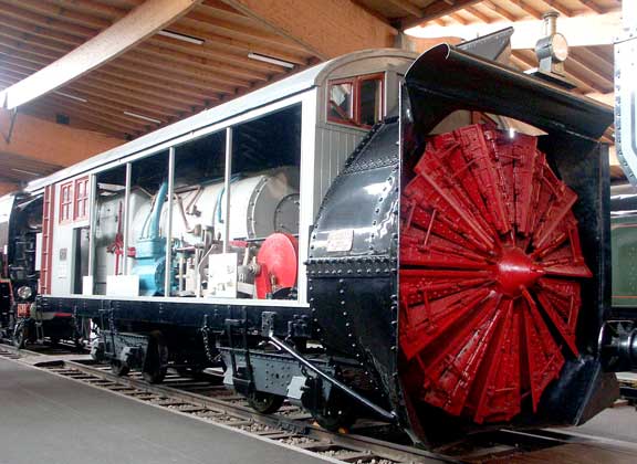 A very interesting exhibit is this steam powered rotary snowplough. October 9 2003