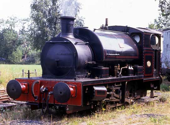 No.2081 of December 1947. Given the running number 11 when in industrial service the loco is seen on the Foxfield Railway. July 1995
