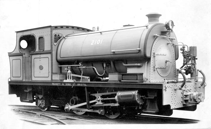 No.2101 of October 1949. This machine was 3'6" gauge was built for Rhodesian Iron and Steel Company, Bulawayo. Note the smokebox is hinged on the opposite side to normal. The cylinders were 14" x 22". Many thanks to Mike Giles for this information on the loco.