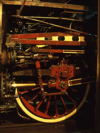 The motion of PKP OL49-81 on shed at Wolsztyn. April 4 1996