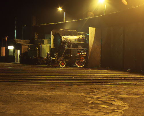 PKP OL49-81 on shed at Wolsztyn. April 4 1996