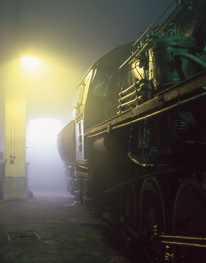 PKP TY2 406 at rest inside Wolsztyn shed. April 3 1996