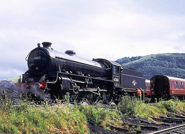 B1 61264 catches a few rays of sun during disposal on shed at Fort William. July 7 2003