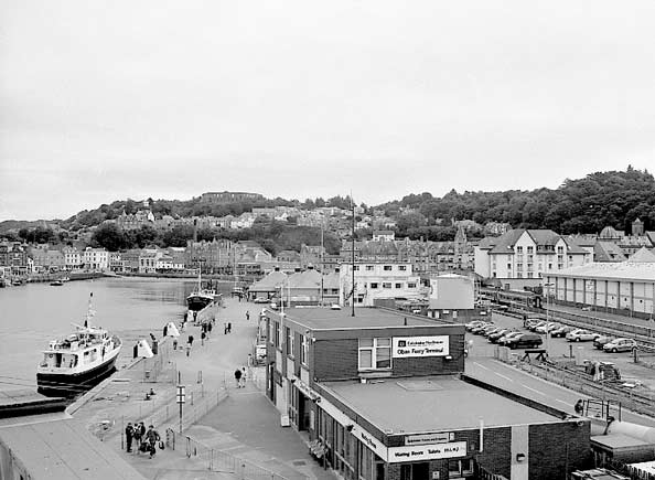 The view over Oban from the Mull ferry. July 6 2003