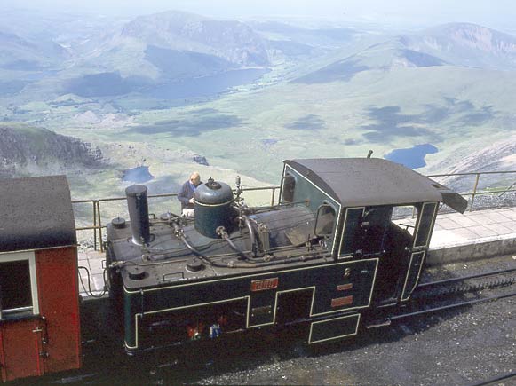 No.2 Enid at Snowdon summit station. July 12 2003