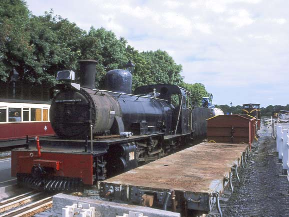 NG15 No.133 is stored in the open at Dinas. In the background, on the right, is Funkey diesel 'Castell Caernarfon' July 12 2003